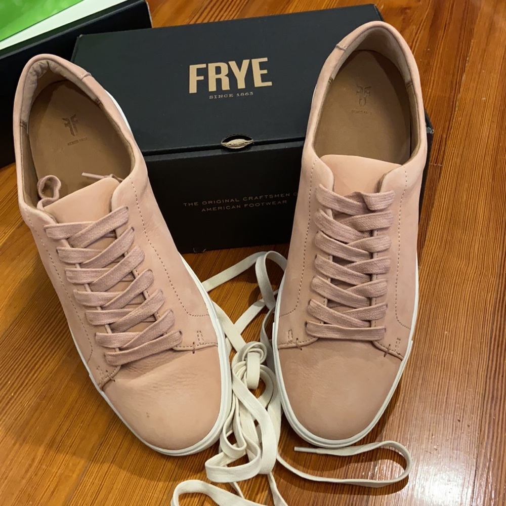 FRYE IVY LOW LACE BLUSH SNEAKER SIZE 11M BRAND NEW IN BOX - Picture 5 of 7
